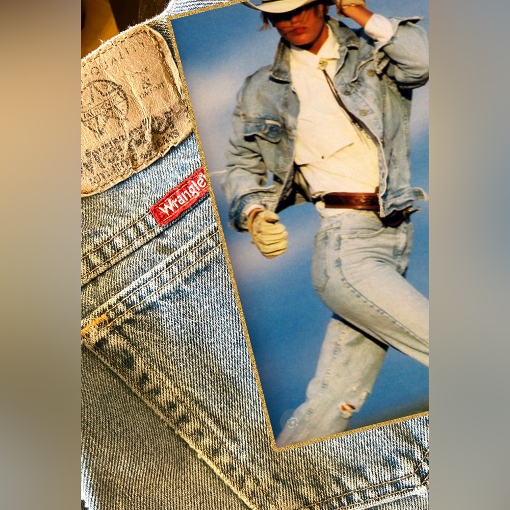 #W3 Vintage 1980’s Classic Stone Wash Straight Leg Denim Wrangler Jeans